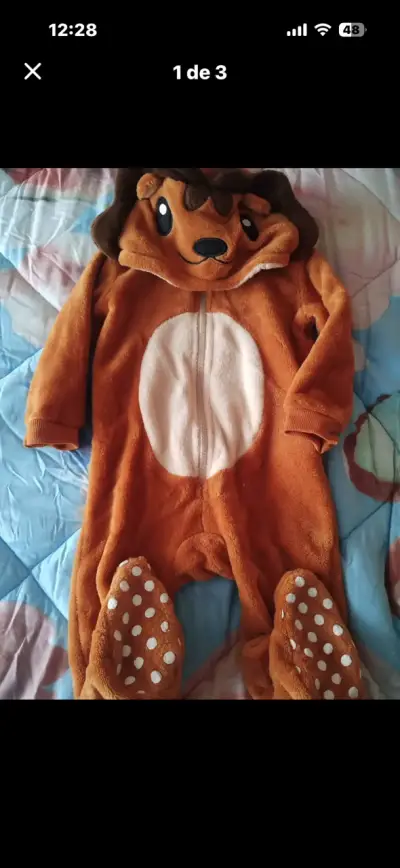 Disfraz de león para bebé 12 meses - miniatura 1