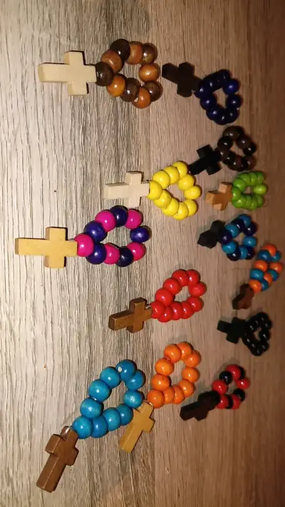 Decenarios de madera en colores variados - miniatura 1