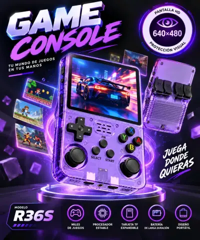 Consola de Juegos Portátil R36S Pantalla HD - miniatura 1