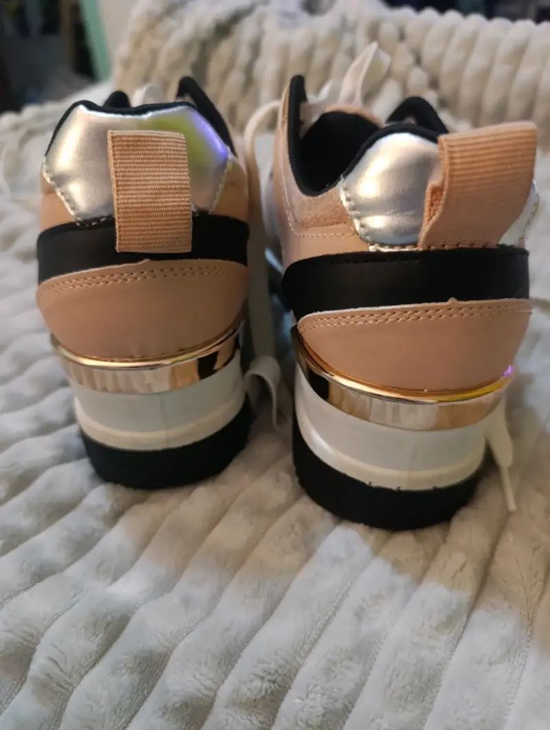 Zapatillas deportivas rosa y blancas para mujer - 4