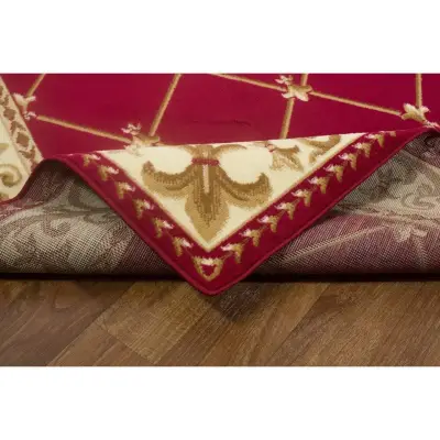 🇹🇷Alfombra Turca clásica roja con diseño✨ floral - miniatura 2