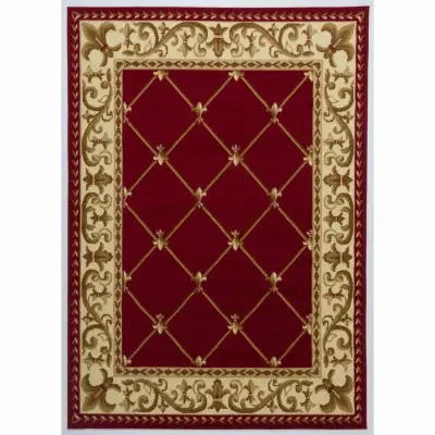 🇹🇷Alfombra Turca clásica roja con diseño✨ floral - miniatura 4