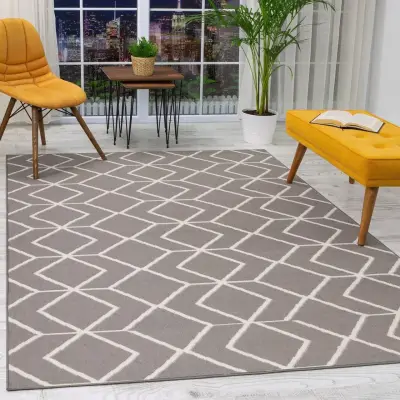 🇹🇷Alfombra Turca Gris ✨📐153 X 213 cm - miniatura 1