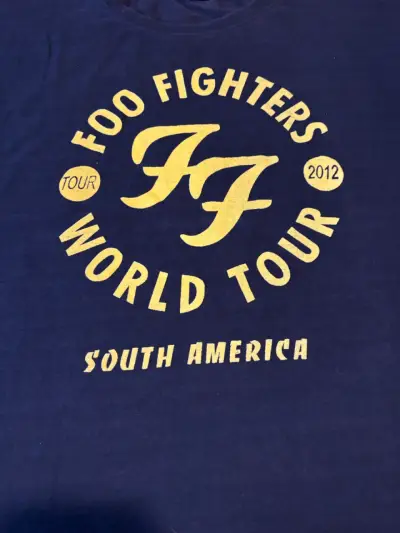 Polera Foo Fighters World Tour 2012  Azul marino - miniatura 2