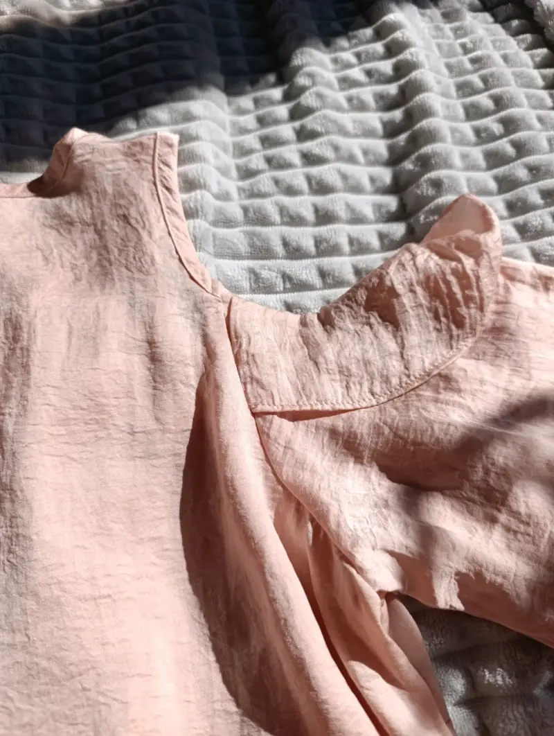 Blusa de hombros descubiertos color rosa - 3