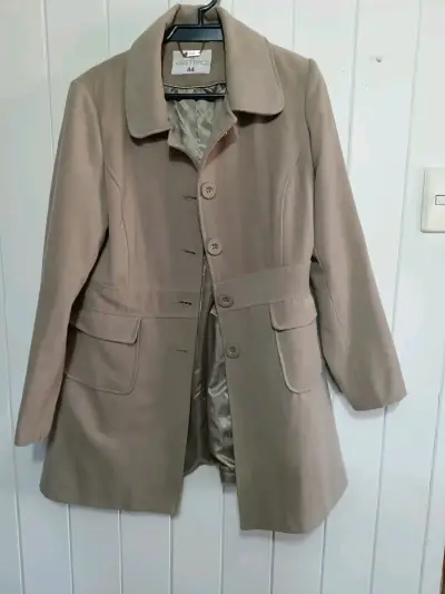 Abrigo beige para mujer Marittimo talla 44 - miniatura 1