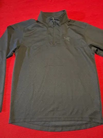 Polerón Arc'teryx gris con cierre medio M - miniatura 1