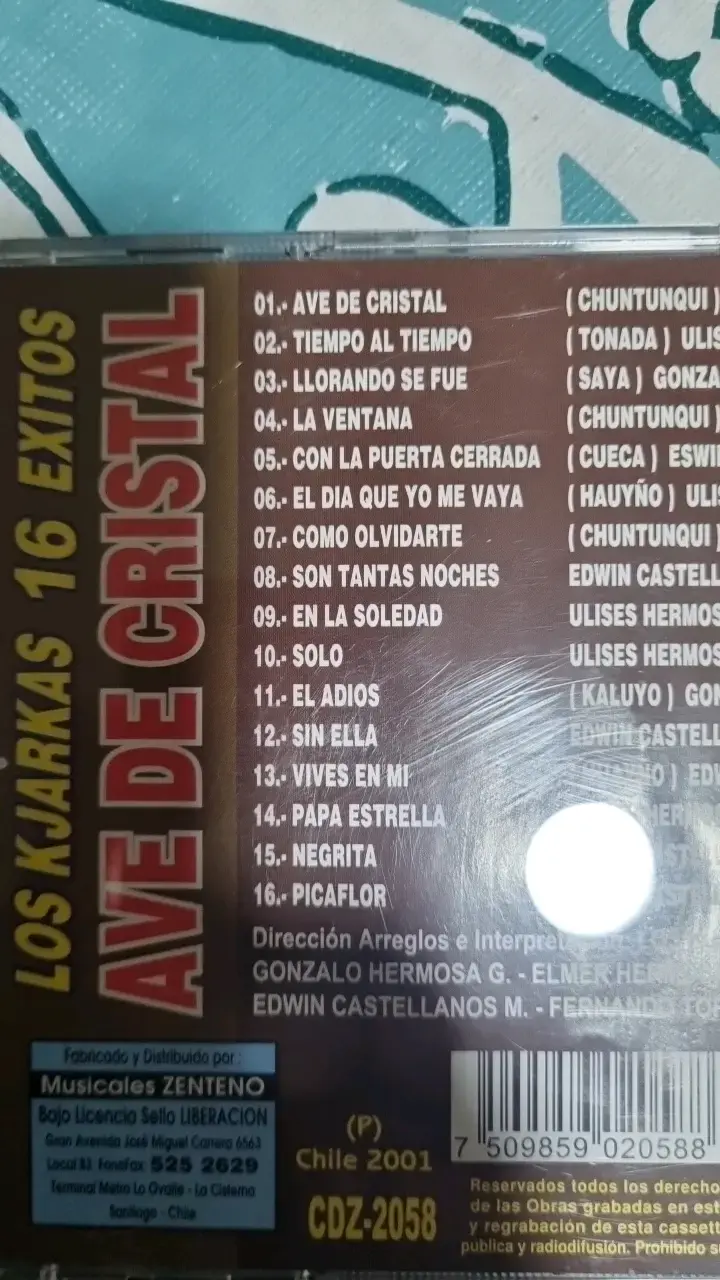 CD Los Kjarkas 16 Éxitos Ave de Cristal - 3