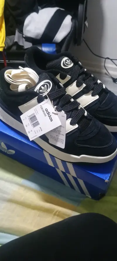 Zapatillas Adidas Forum 2000 negras y blancas - miniatura 1