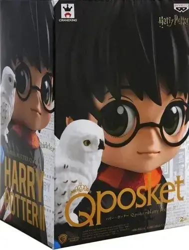 Figura Q Posket Harry Potter con Hedwig - 1