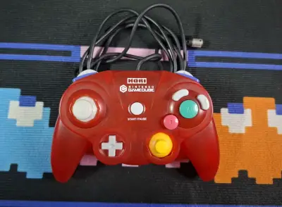 Control Nintendo GameCube Hori Rojo Transparente - miniatura 1