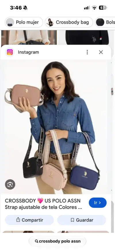 U.S POLO ASSN. Bandolera Denim Dhm - miniatura 6