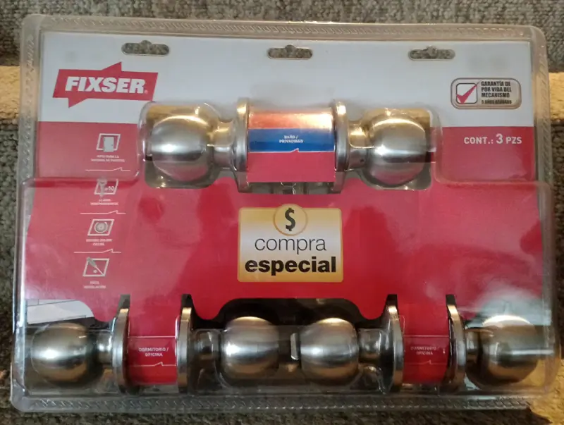 Juego de manillas de puerta Fixser 3 piezas - 1