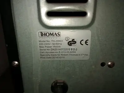 Horno Eléctrico Thomas 1500W Negro - miniatura 3