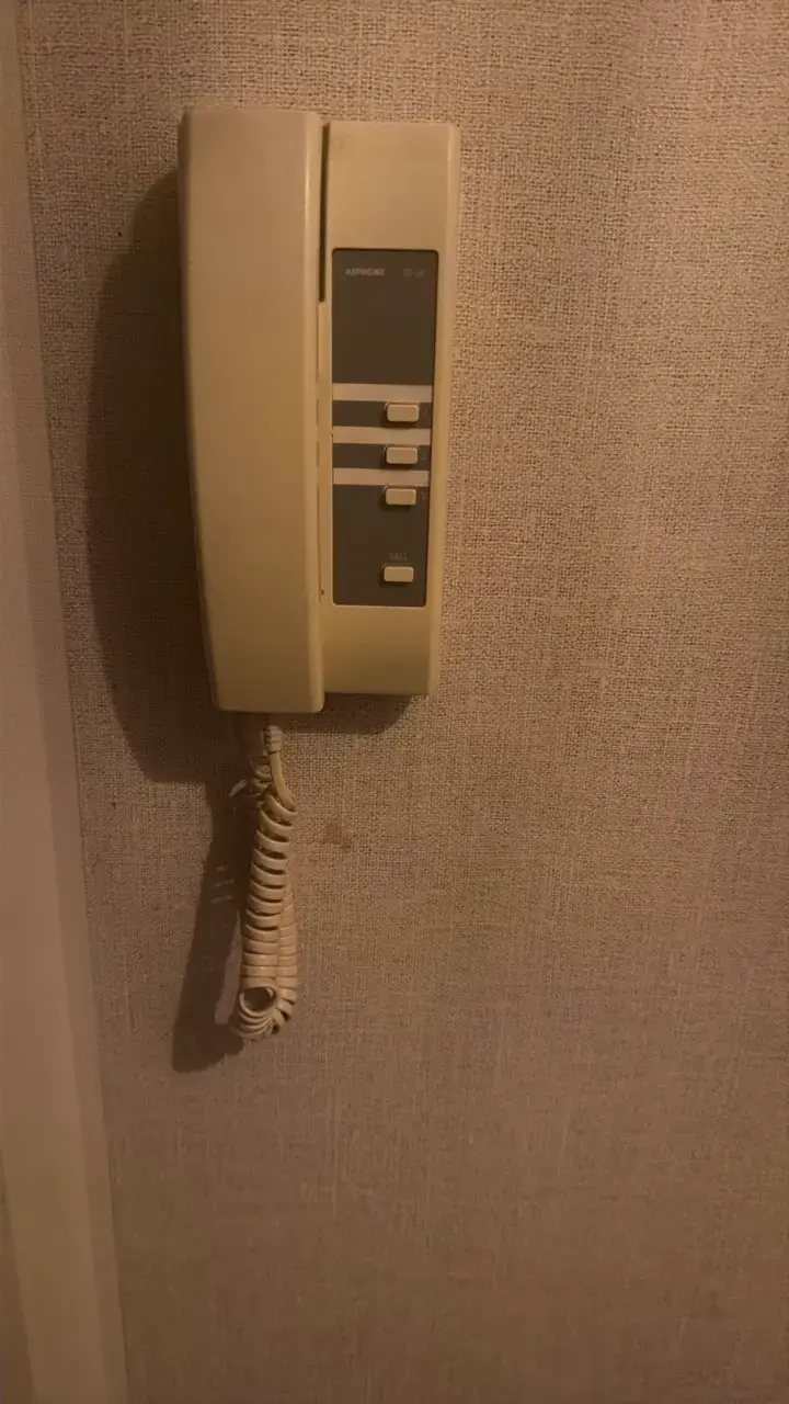 Citófono de pared beige Aiphone modelo IE-8F - 1