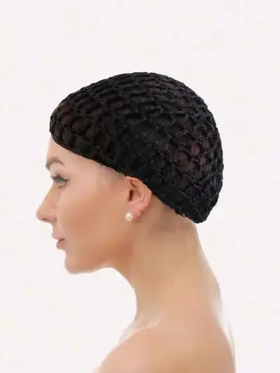 Tubi o Red de cabello negra para mujer - miniatura 2