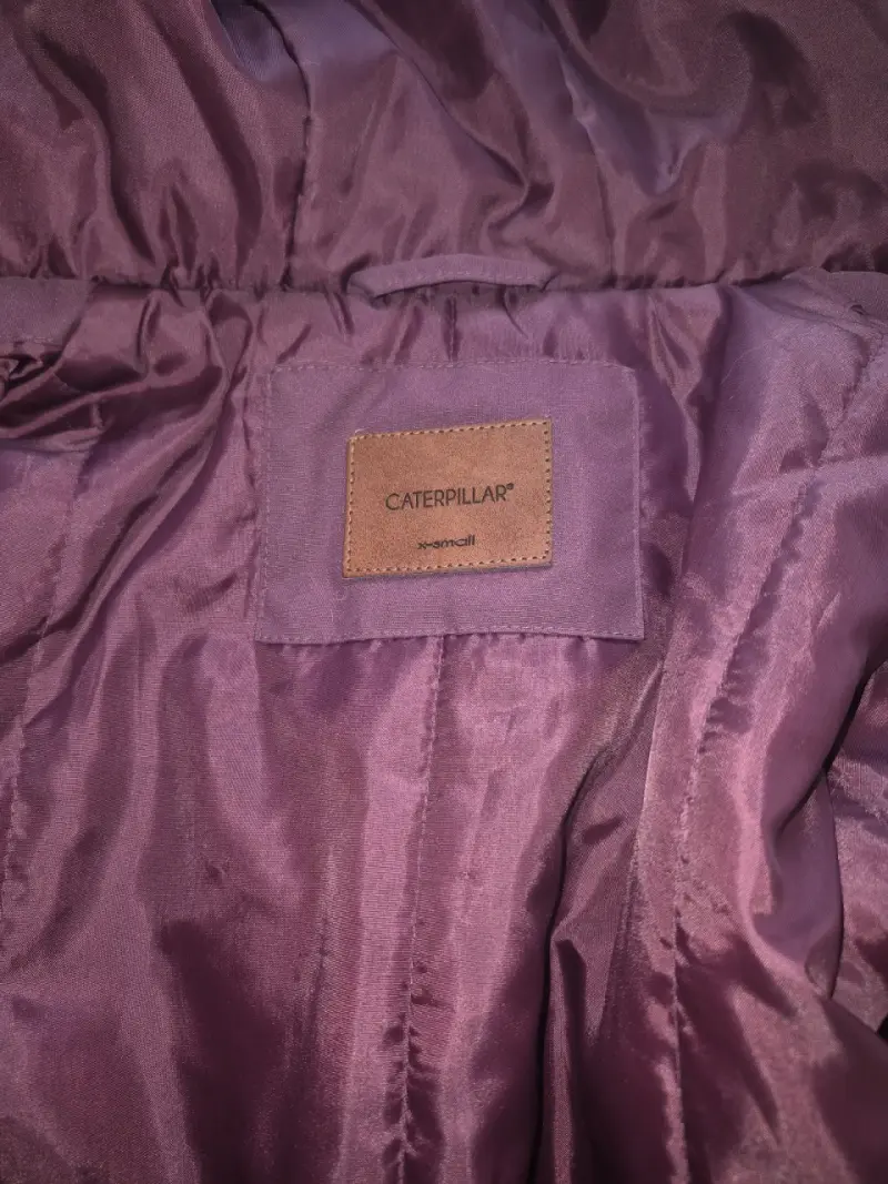Parka Mujer Morada con Capucha de Piel Sintética Caterpillar - 2
