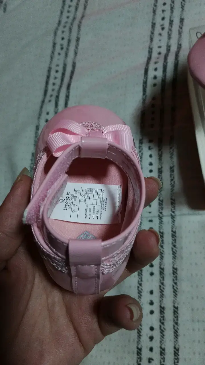 Zapatos de bebé rosados con lazo Limonada - 3