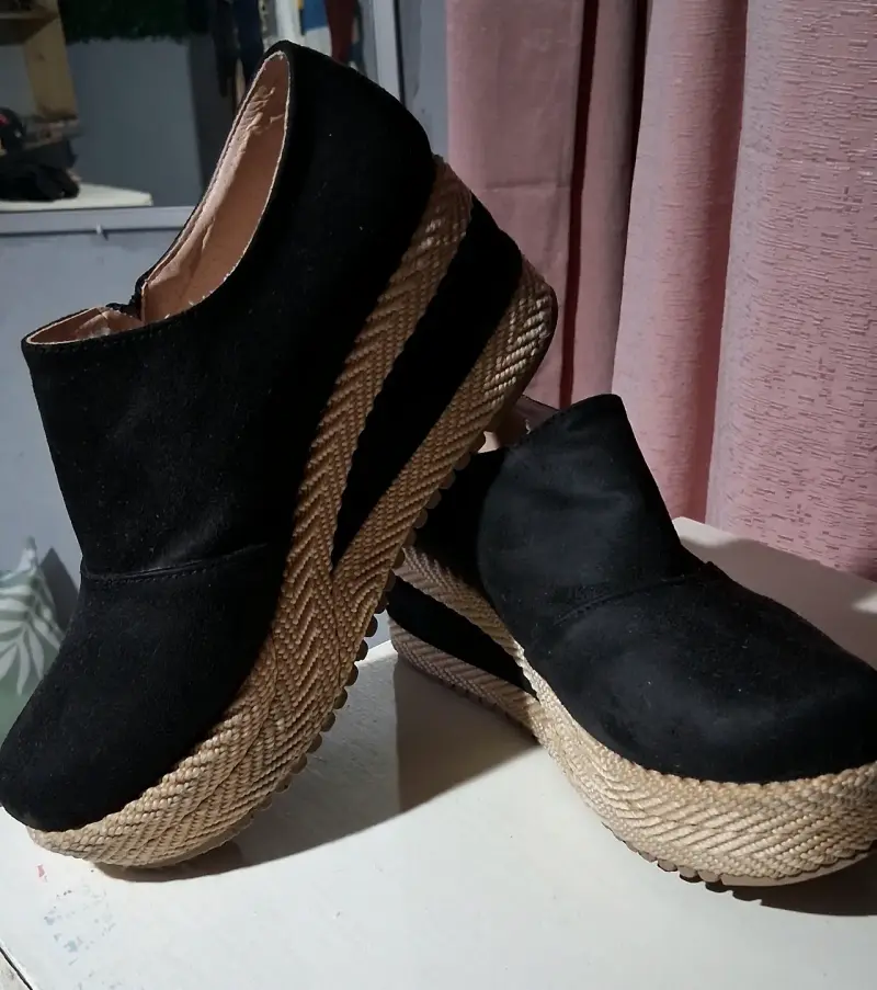 Zapatos negros con plataforma talla 39 - 2