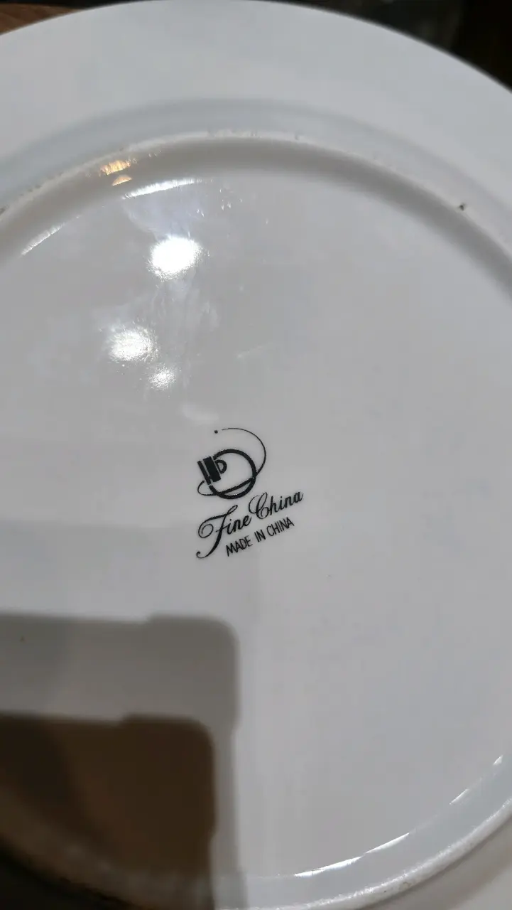 Juego de vajilla de porcelana blanca Fine China - 2