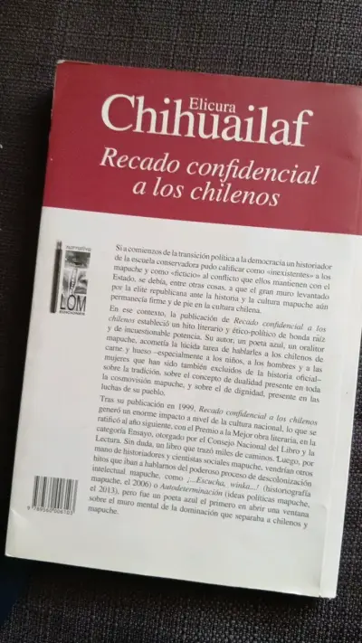 Libro 'Recado confidencial a los chilenos' de Elicura Chihuailaf - miniatura 2