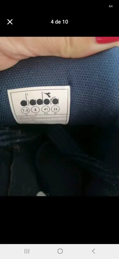 Zapatillas deportivas azules Diadora talla 41 - miniatura 3