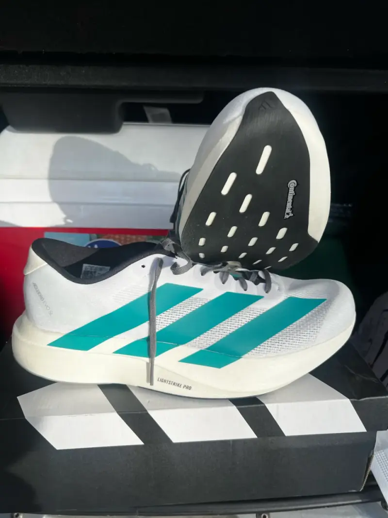 Zapatillas Adidas Adizero Evo SL Blancas Talla 45 1/3 - 2