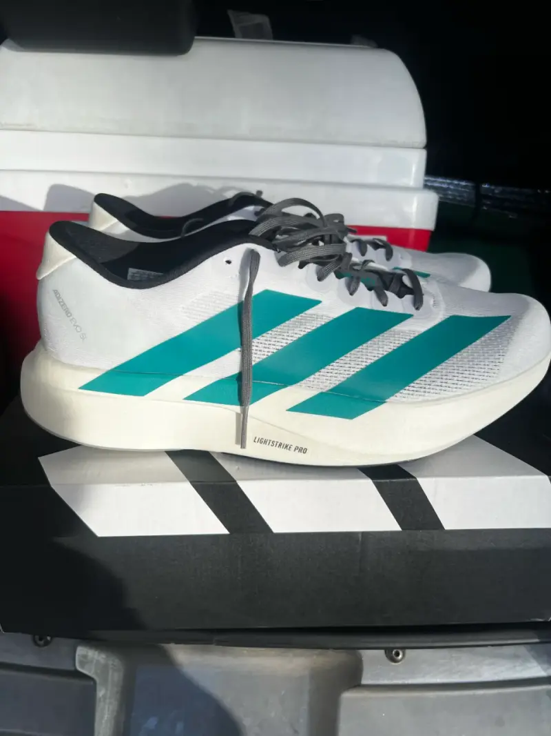 Zapatillas Adidas Adizero Evo SL Blancas Talla 45 1/3 - 3