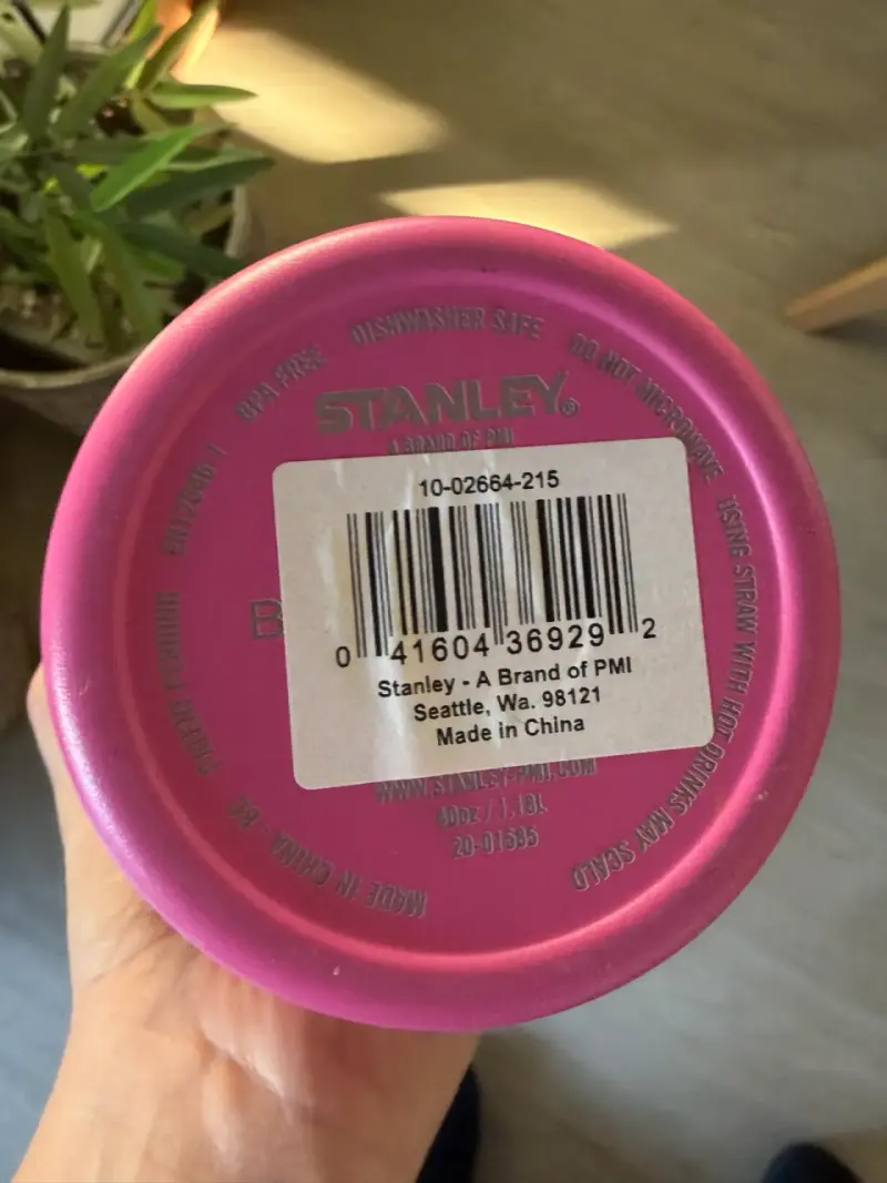 Vaso térmico Stanley rosa con tapa y bombilla - 2