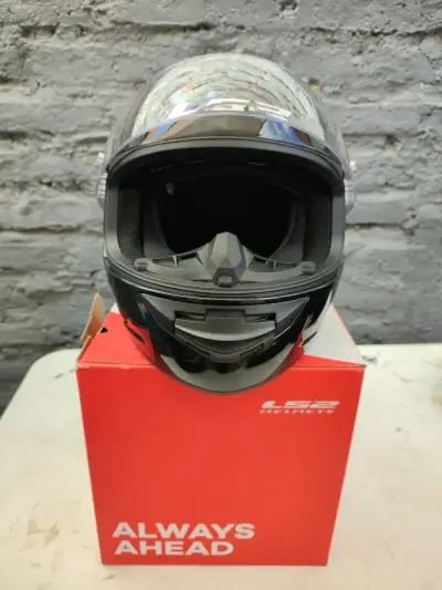 Casco de moto LS2 Rookie negro - miniatura 2