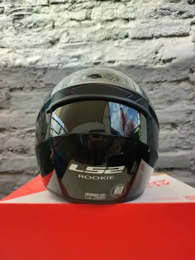 Casco de moto LS2 Rookie negro - miniatura 3