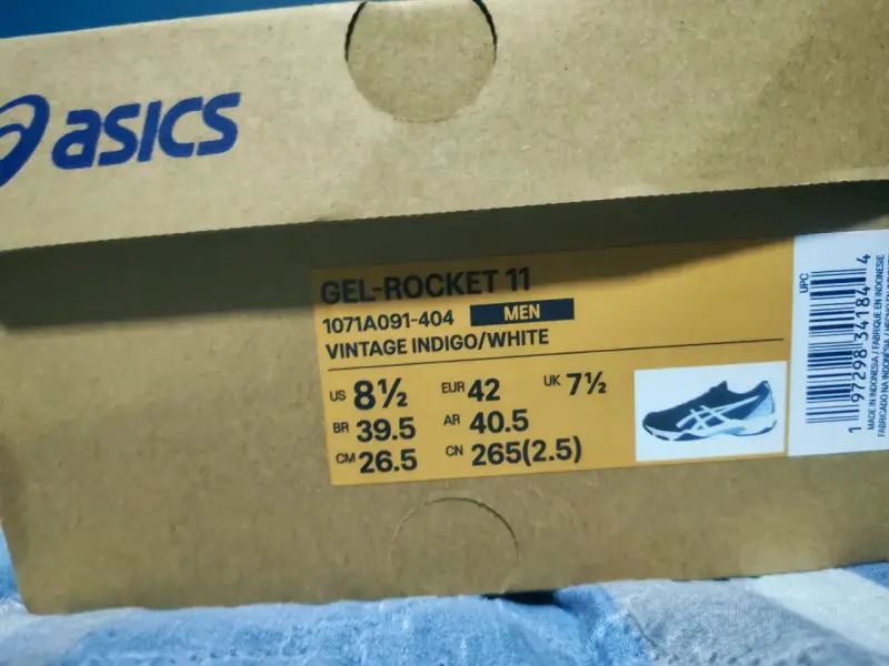 Zapatillas deportivas Asics Gel-Rocket 11 azul - 5