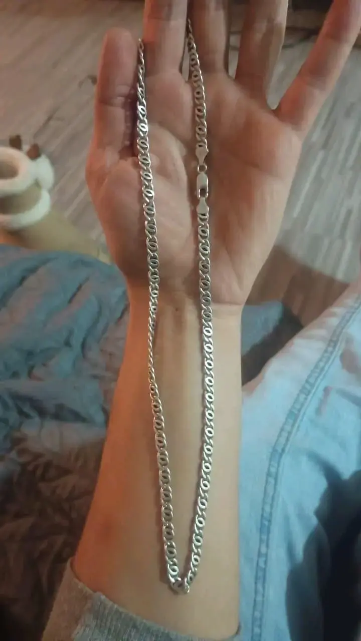 Cadena de plata italiana