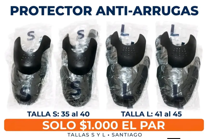Protectores anti-arrugas para zapatillas tallas S y L