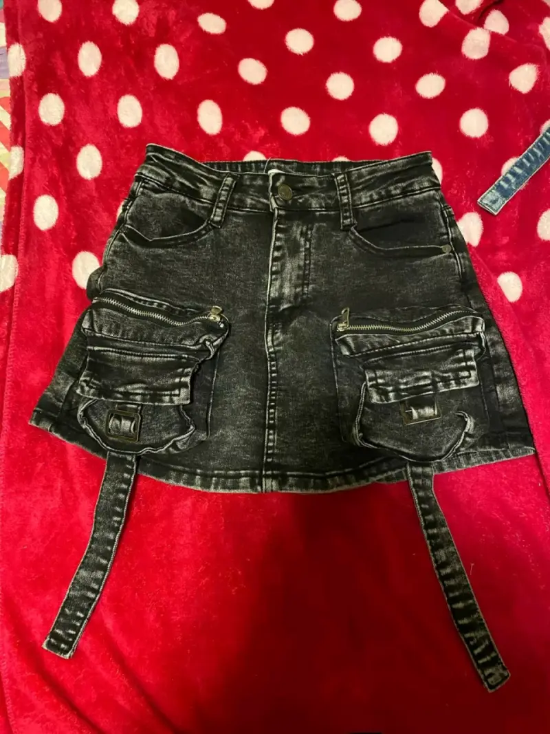 Vestido de mezclilla   y falda short - 2