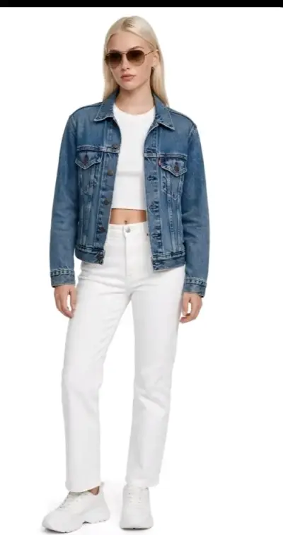 Chaqueta de mezclilla Levi's clásica azul - miniatura 2