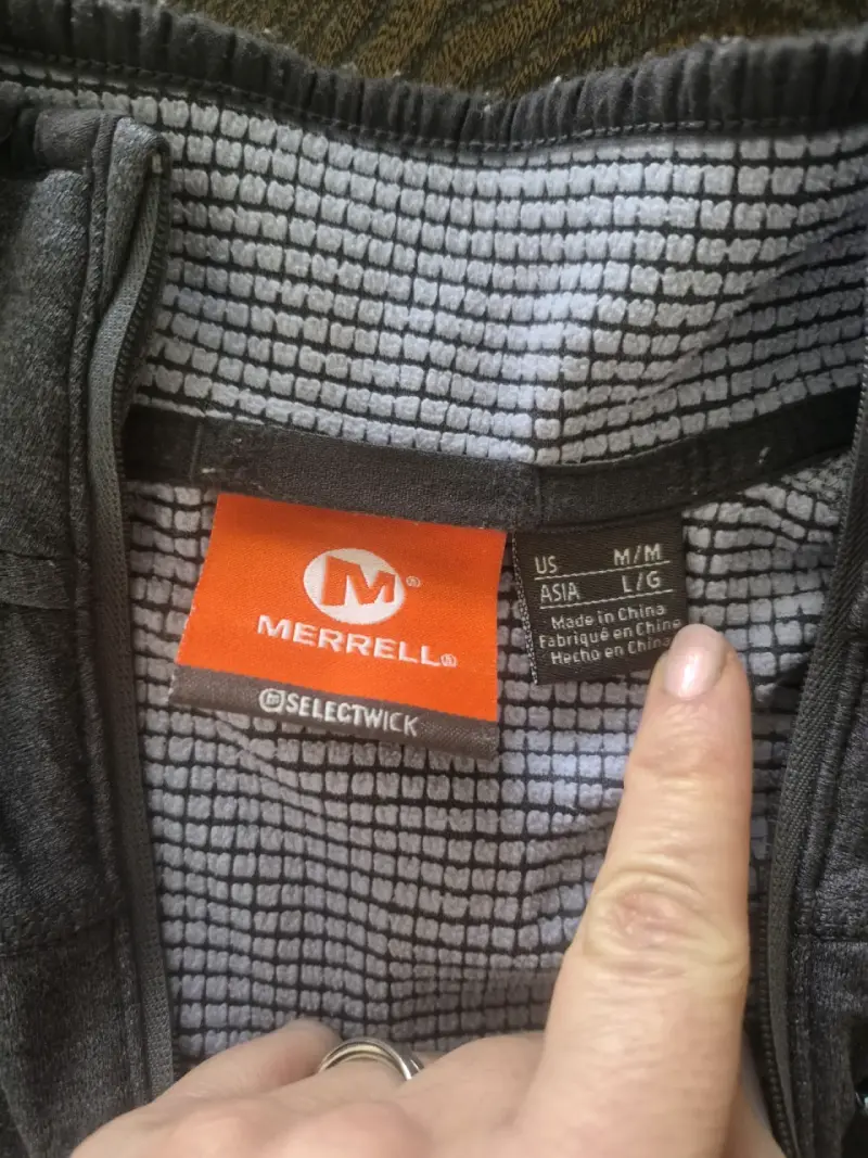 Polerón Merrell gris con cierre medio - 2