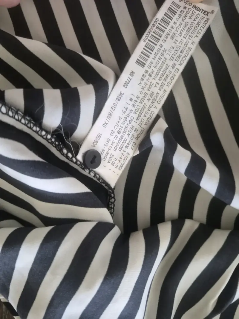 Blusa a rayas blancas y negras Zara Trafaluc - 3