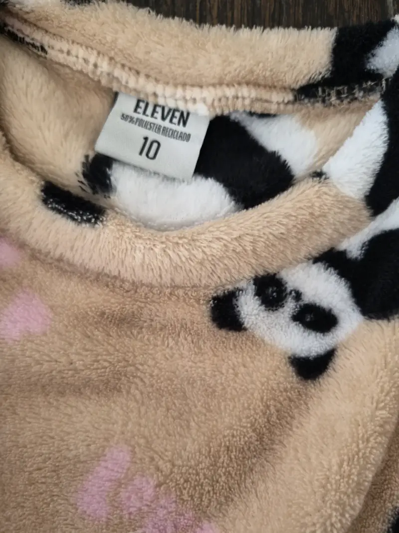 Pijama de polar con diseño de pandas para niños - 5