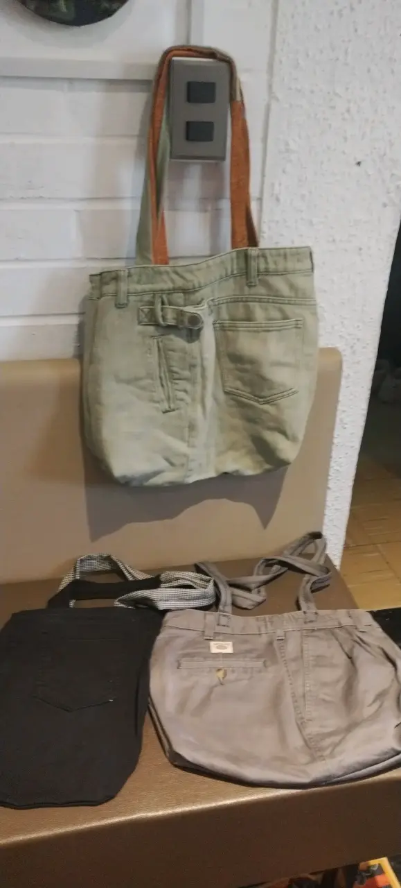 Set de bolsos de mezclilla reciclada - 5