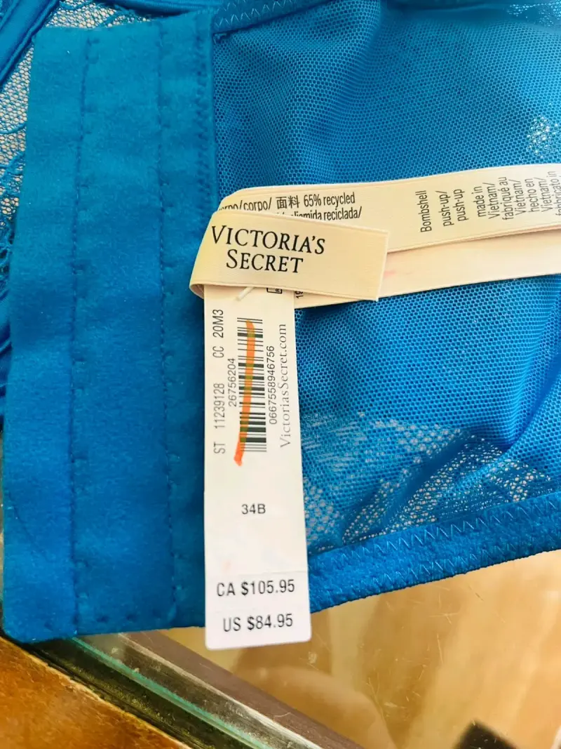 Corset azul con encaje Victoria's Secret - 2