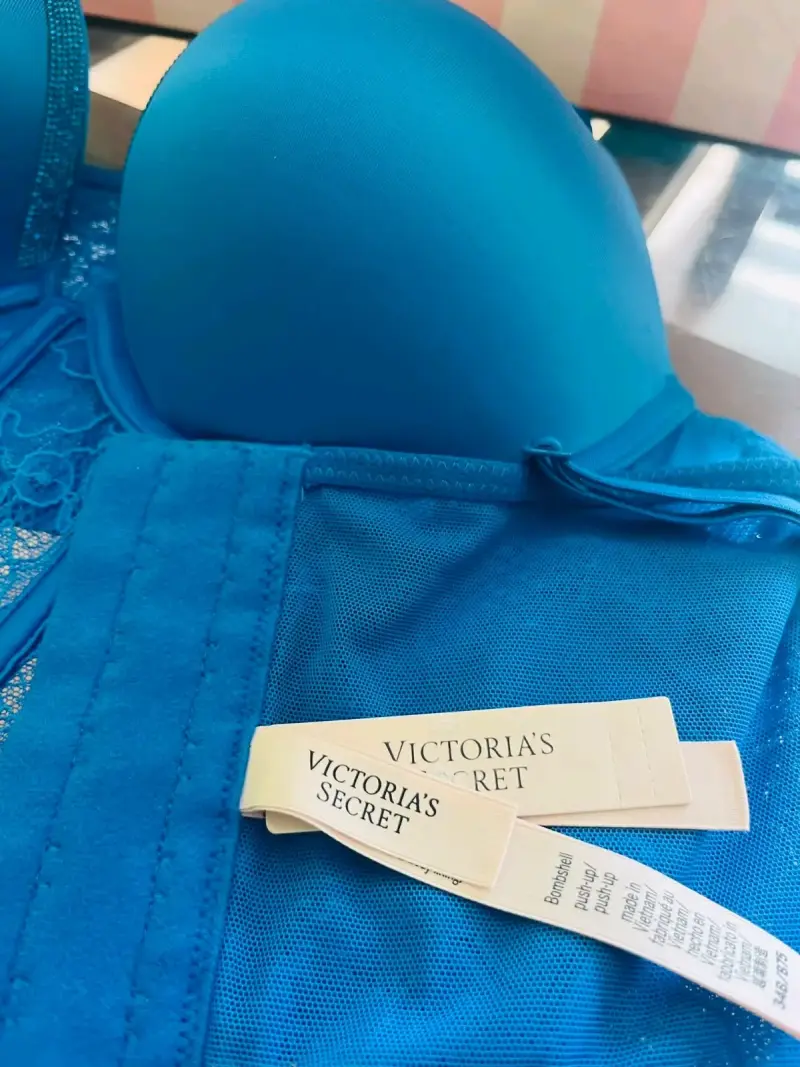 Corset azul con encaje Victoria's Secret - 3