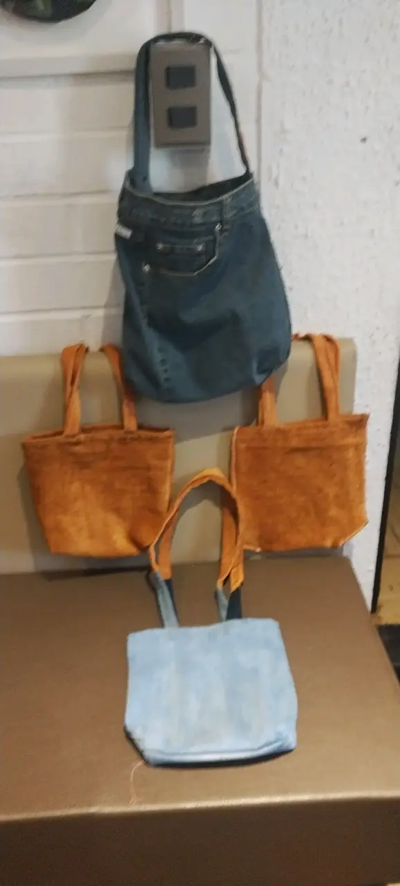 Bolsos mezclilla Recicable varios colores - 3