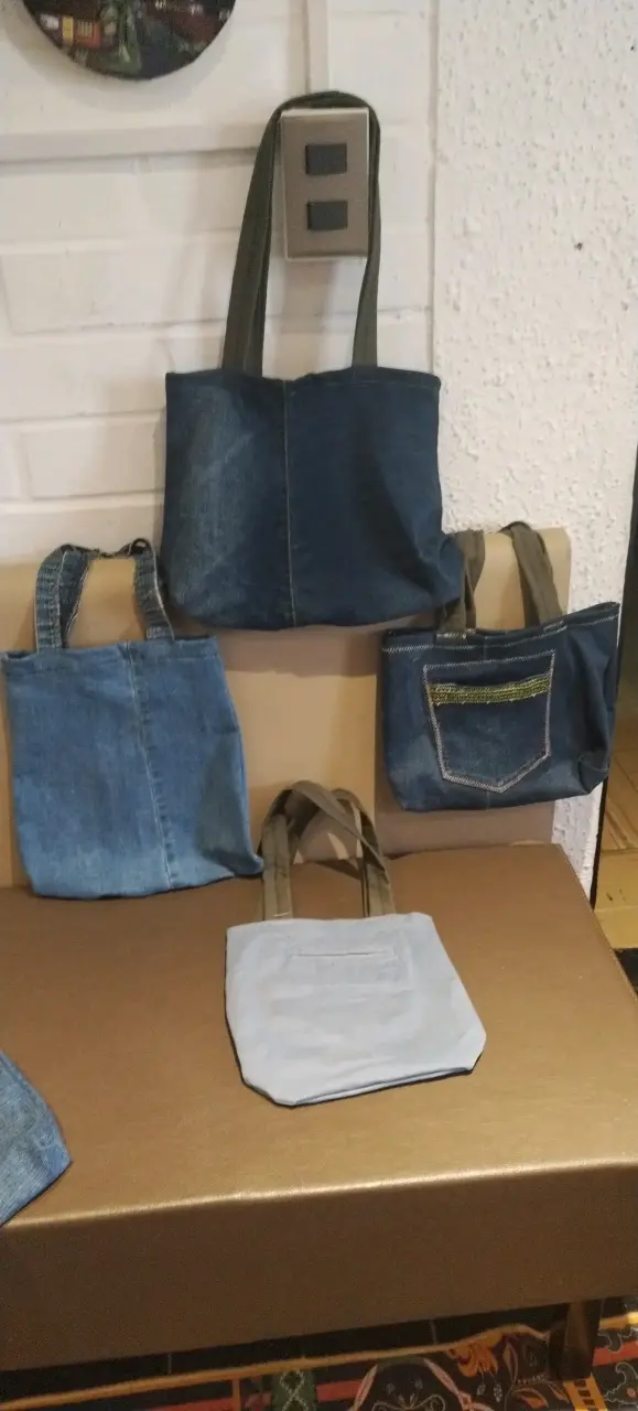 Bolsos mezclilla Recicable varios colores - 6
