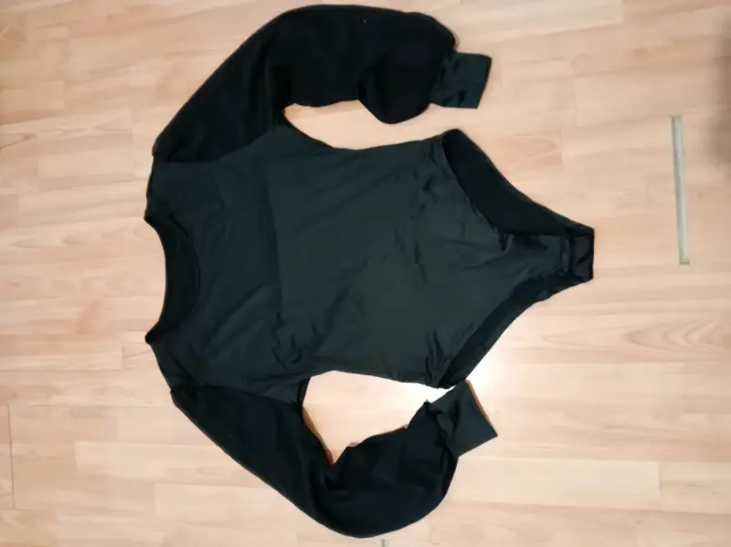 Body negro de manga larga para mujer - 2