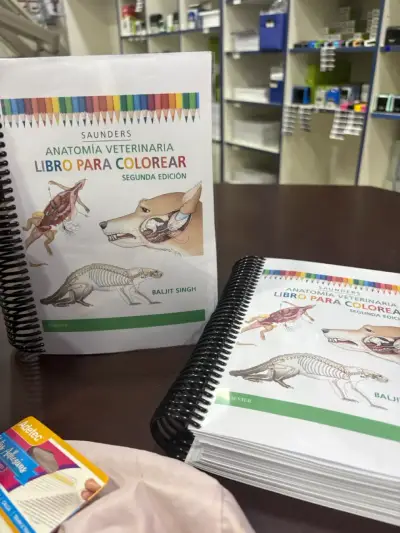 Libro para pintar anatomía veterinaria EN ESPAÑOL - miniatura 1
