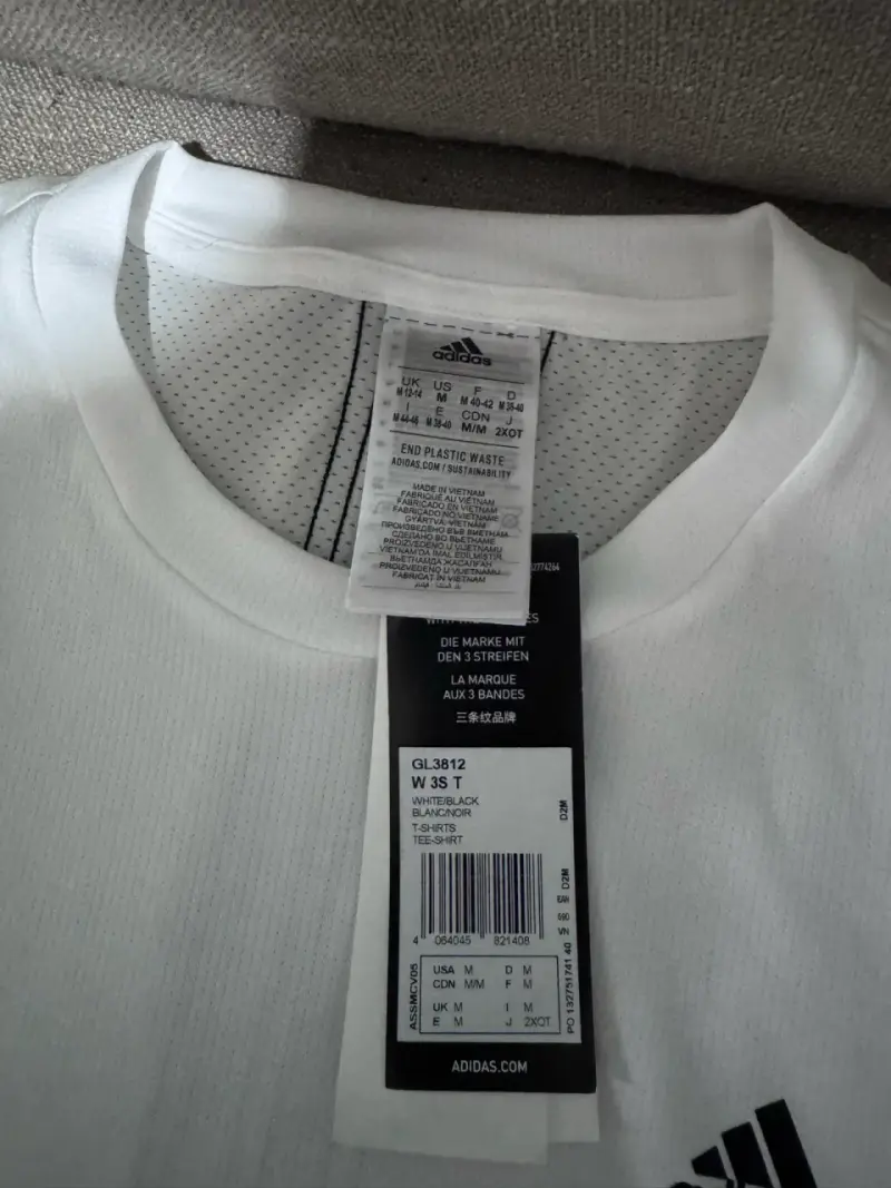 Polera Deportiva Blanca Adidas Mujer - 2