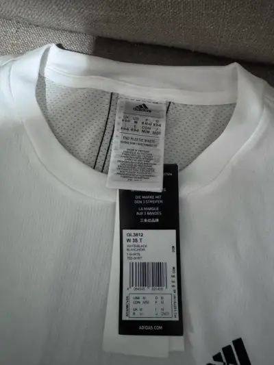 Polera Deportiva Blanca Adidas Mujer - miniatura 2