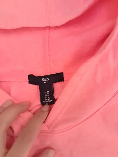 Polerón con capucha GAP rosado talla s - miniatura 3