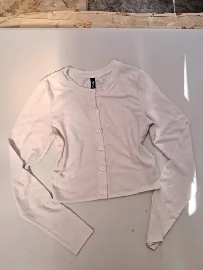 Cardigan de algodón para mujer talla xs hym - miniatura 1